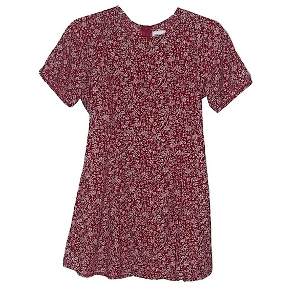 Dresses & Skirts - ❤️ 🆕 MADE WITH LOVE Red Floral Short Sleeve Dress Size S